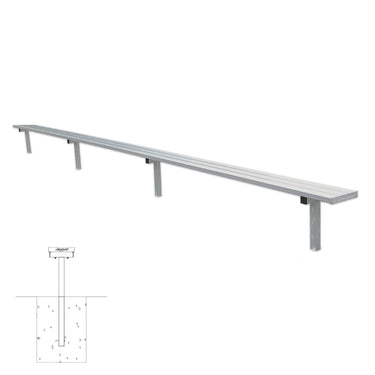 Player Bench - 21 ft. - In-Ground